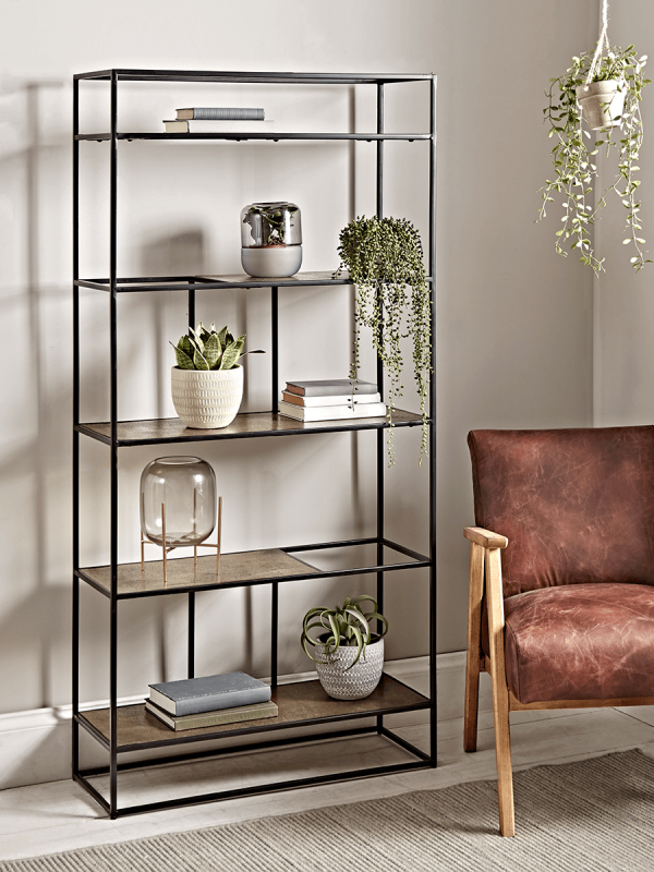 metal shelving unit
